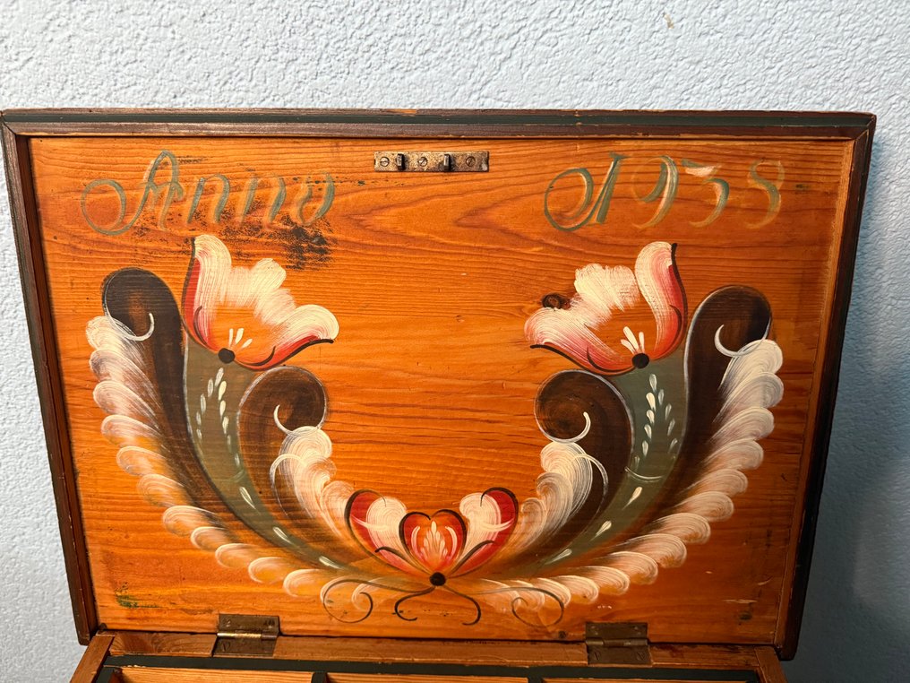 Kurbits - Syskrin - Rosemaling - Træ - syhjælper #4.3