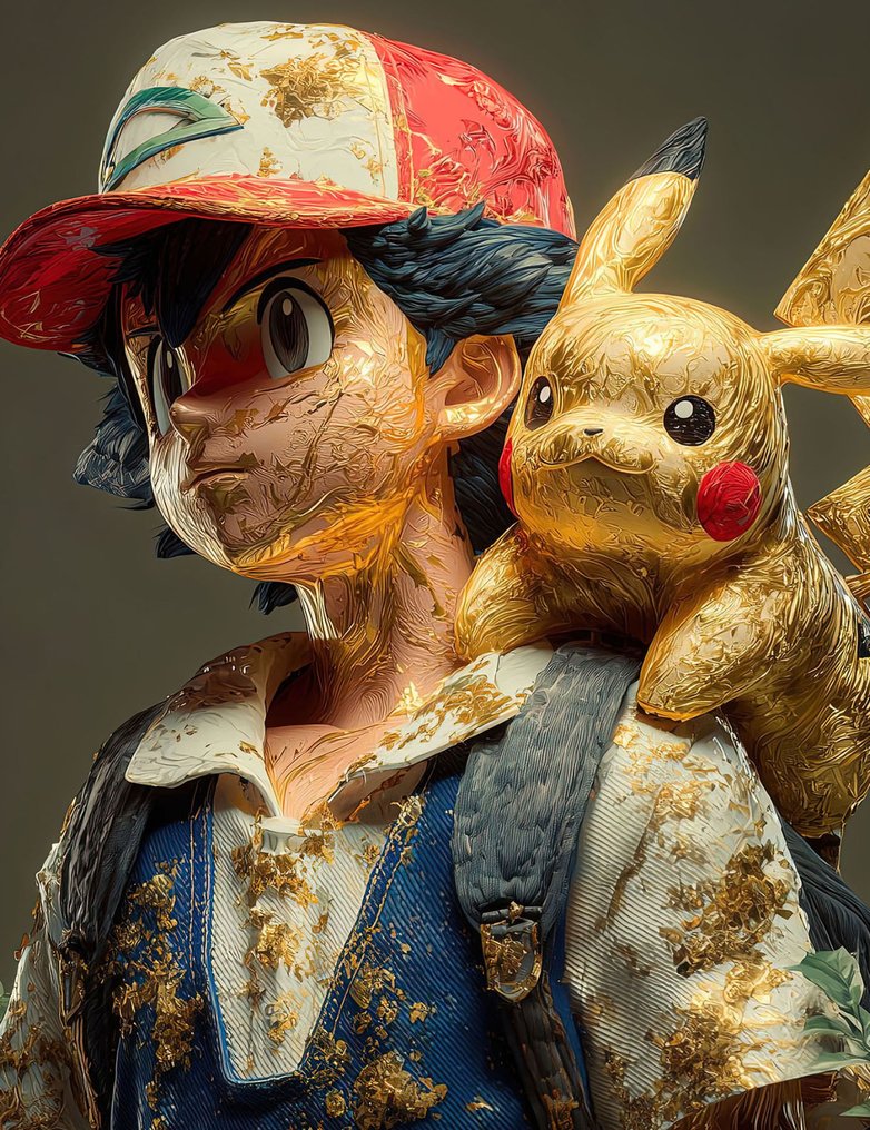 yamila - Ash y Pikachu: Resiliencia Dorada (Kintsugi Pop) #1.0