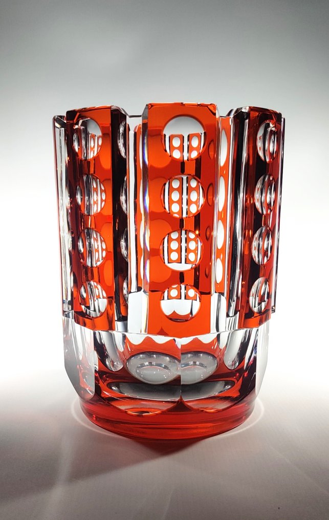 Val Saint Lambert - Charles Graffart - Vase - Cezanne catalog 1938 - Crystal #1.0