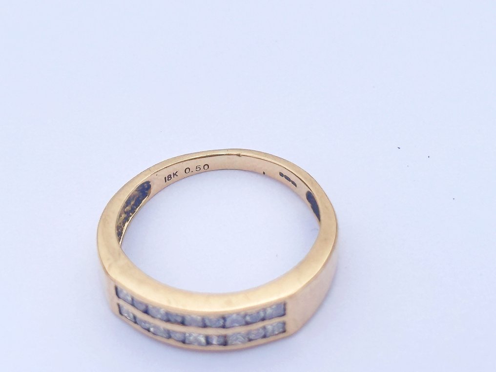 Sans prix de réserve - Bague - 18 carats Or jaune - 0.50ct. tw. Diamant (Naturelle) #3.2