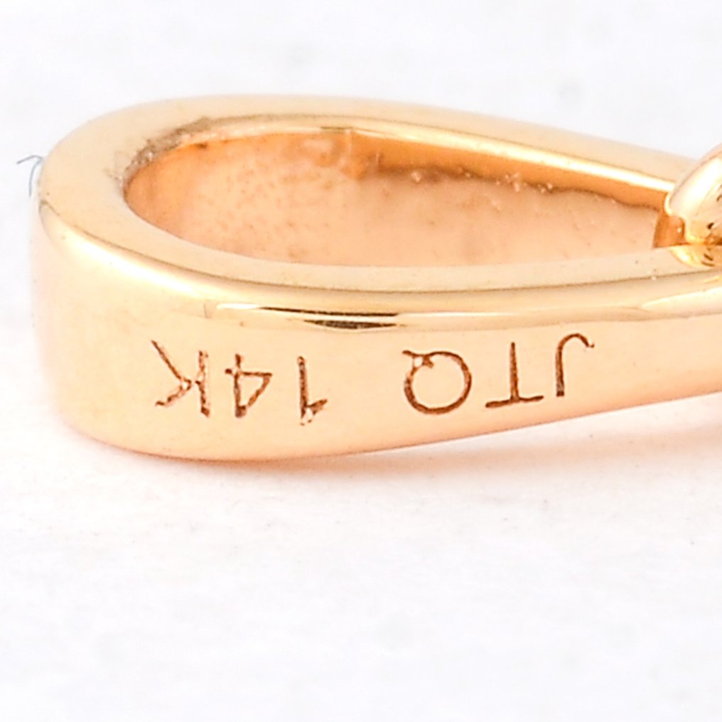 χωρίς τιμή ασφαλείας - Κρεμαστό κόσμημα - 14 καράτια Κίτρινο χρυσό -  3.55ct. tw. Τανζανίτης - Διαμάντι #4.3