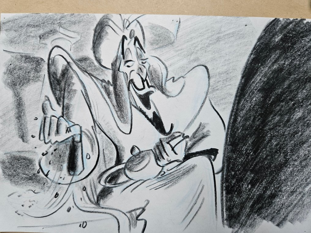 Daan Jippes / Walt Disney Studios - 1 Original storyboard drawing - Aladdin - Jafar - 1992 #1.0