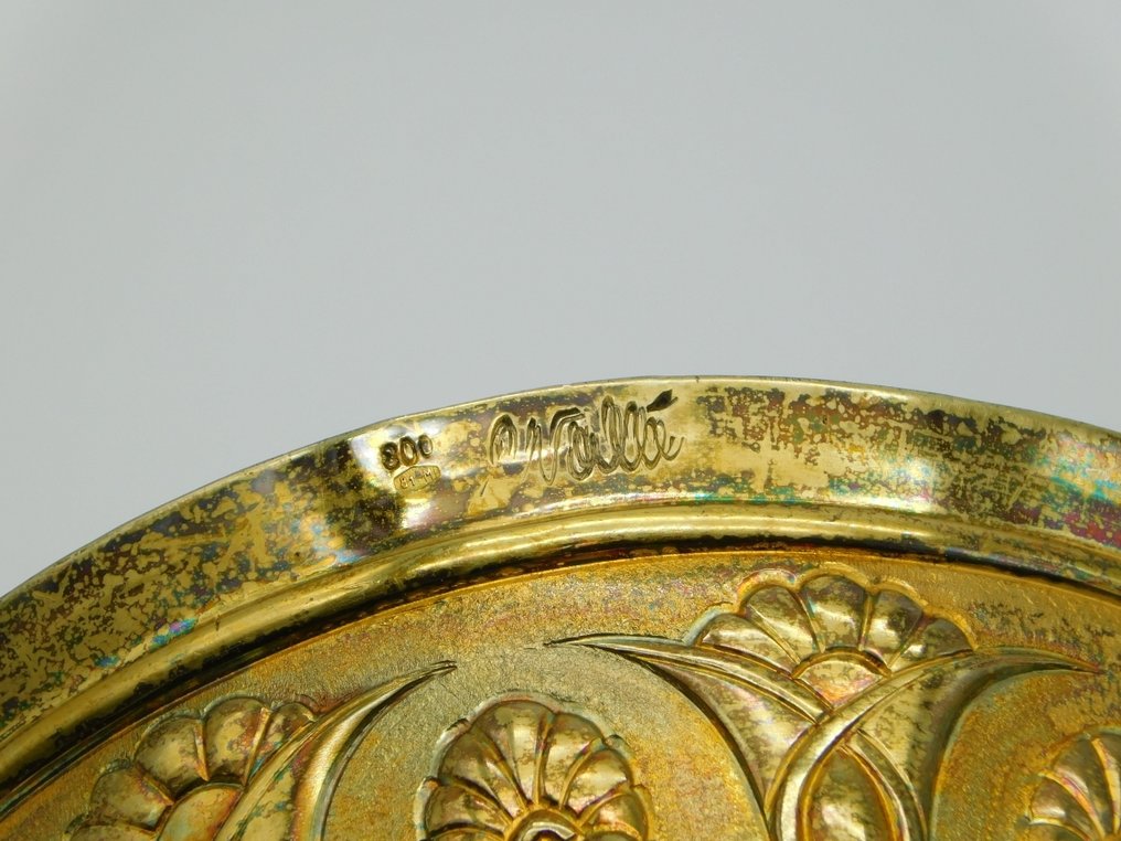 Vallé Mario - Statuetta in miniatura - Leone alato persiano - .800 argento #4.3