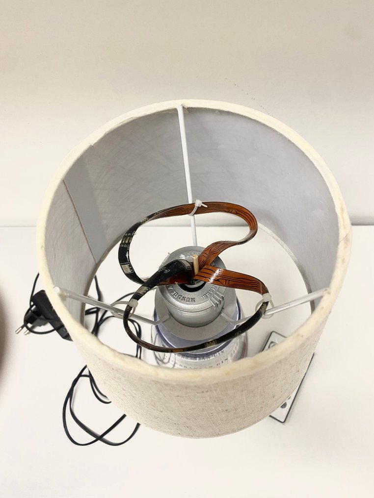 Tafellamp - Glas, Linnen #4.3