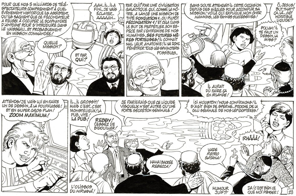 Mitton, Jean-Yves - 1 Original page - Demain ... Mars - Fecondation - 2013 #2.1