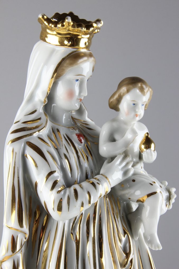 Vieux Bruxelles - Figurine - Madonna met kind - Porcelain #1.0