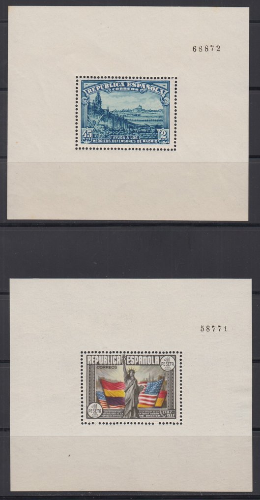 Ισπανία 1938/1945 - Σύνθετο που αποτελείται από σειρές χωρίς σταθερά. #1.0