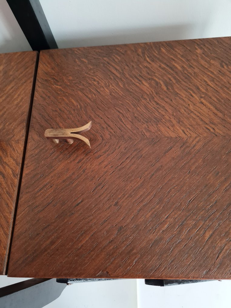 Naaidoos - prachtige oude harmonica naaidoos, naaikoffer, naaikist met merkteken C & B modèle déposé - Hout #2.1