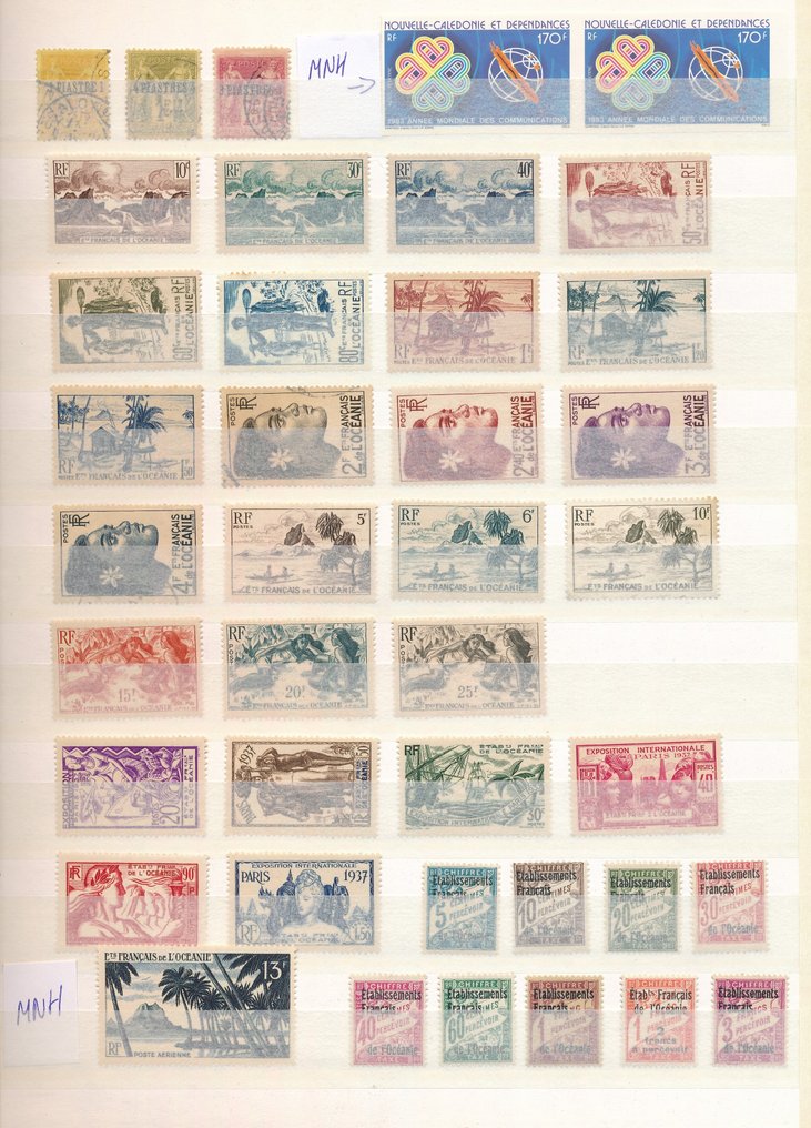法国殖民地  - 一个包含更好邮票的精彩收藏 - Maury #4.3