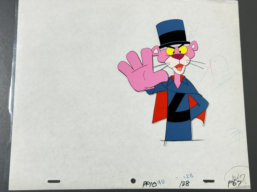 DePatie & Friz Freleng - Original animation cel and drawing of Pink Panther - The Pink Panther Show #1.0