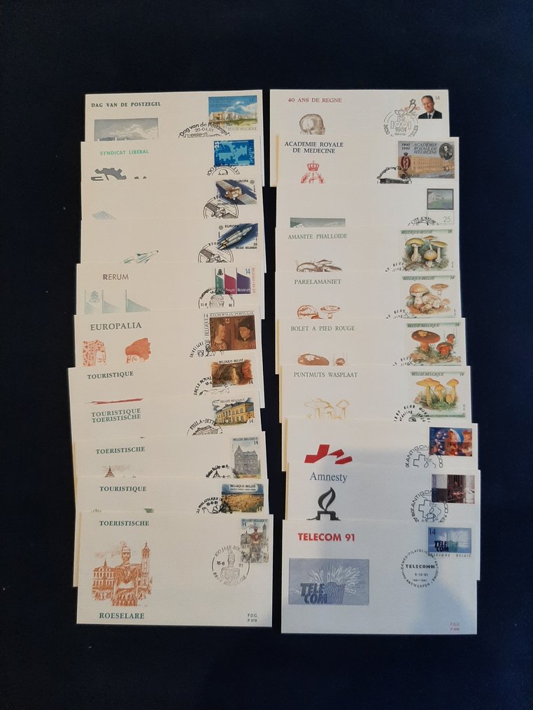Belgium 1990/1994 - Party first-day envelopes from the period 1990-1994. #4.3