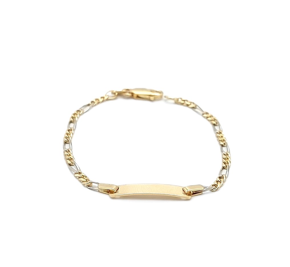 Βραχιόλι - 18 καράτια Κίτρινο χρυσό, Λευκός χρυσός #1.0