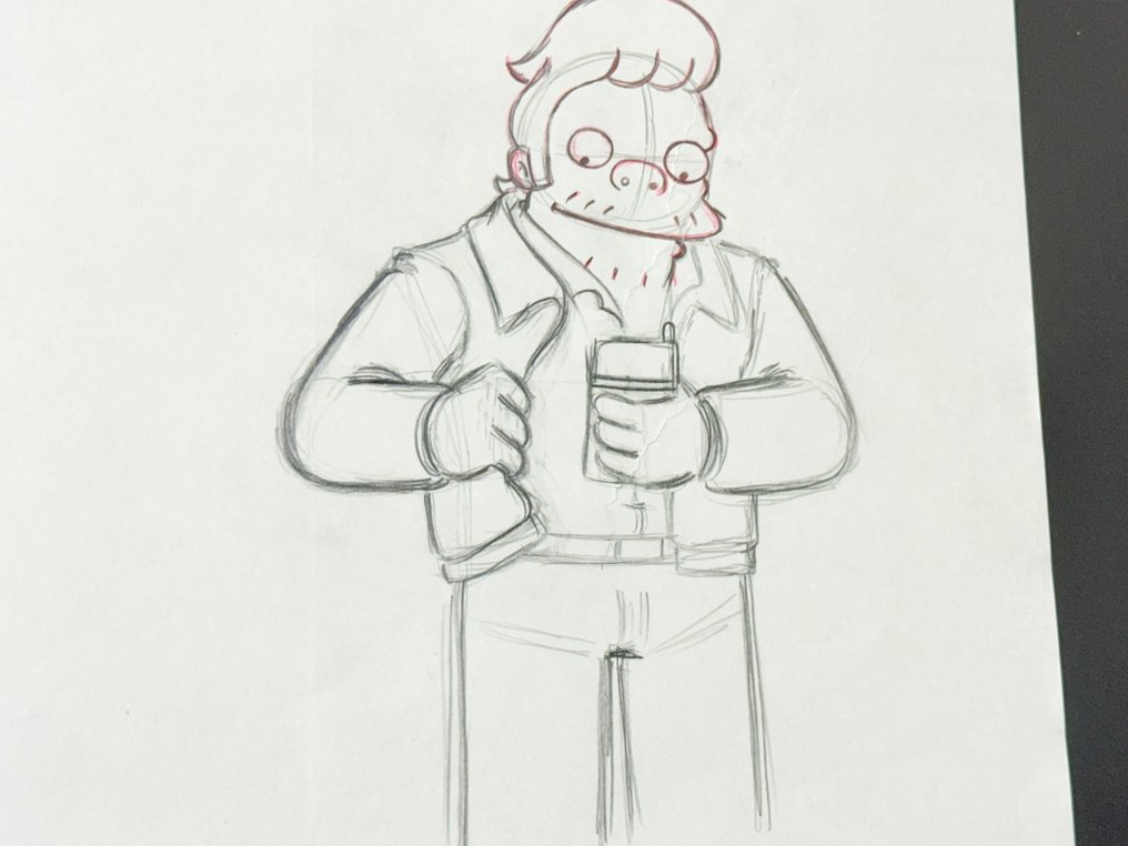 Gracie Films - Original animations tegning af Snake Jailbird, certificeret. - The Simpsons #3.2