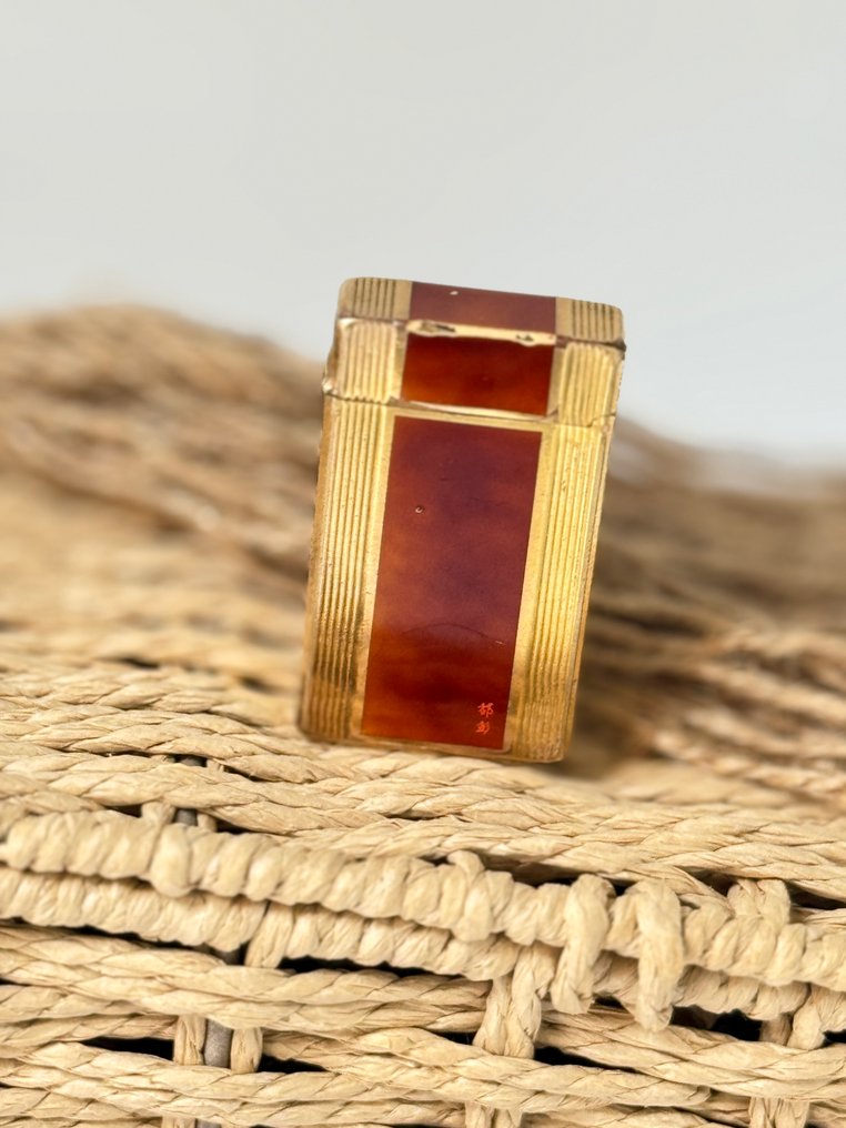 S.T. Dupont - Line 1 Laque de chine - Fără preț de rezervă - Brichetă de buzunar - Placat cu aur #4.3