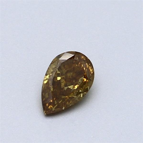 没有保留价 - 1 pcs 钻石 (天然色彩的) - 0.31 ct - 梨形 - Fancy deep 黄色 - SI2 微内含二级 - 国际宝石研究院(IGI) #1.0