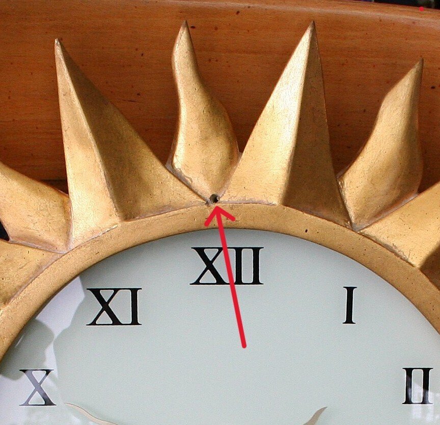 Clock - Karlsson - Composite, Glass - 1980-1990 - Sunburst clock 57 cm #4.3