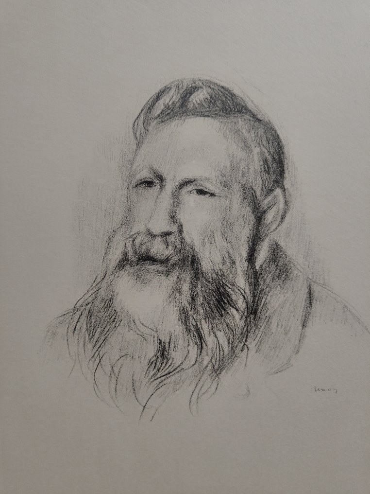 Pierre-Auguste Renoir (1841-1919), (after) - Auguste Rodin - lithograph, 1951 #1.0