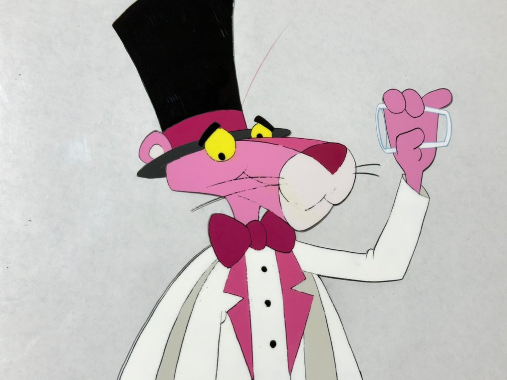 DePatie & Friz Freleng - Original animation cel and drawing of Pink Panther - The Pink Panther Show #1.0