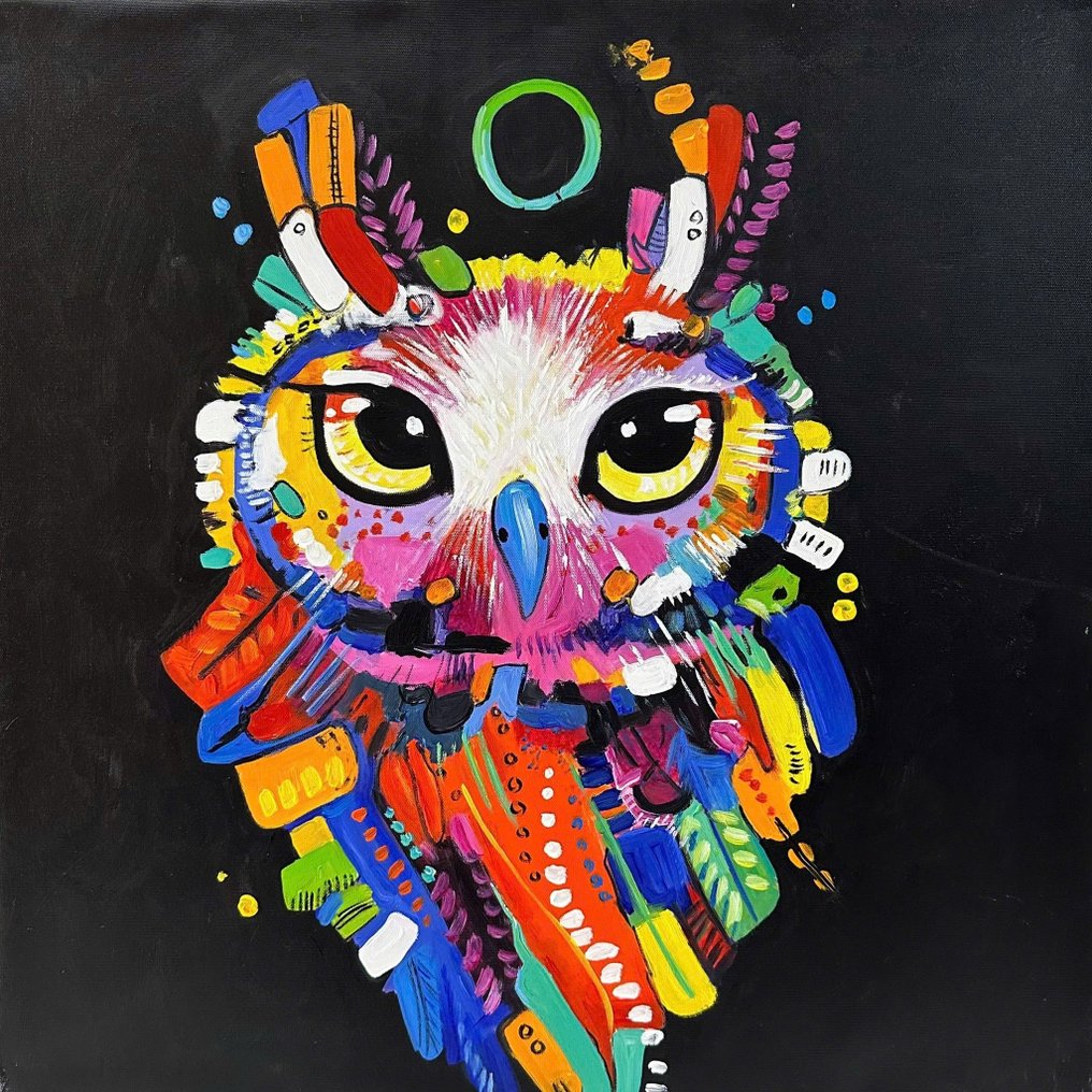 Nguyen Robert - L'oeil de la Nuit Pop 70 x 70 cm #1.0