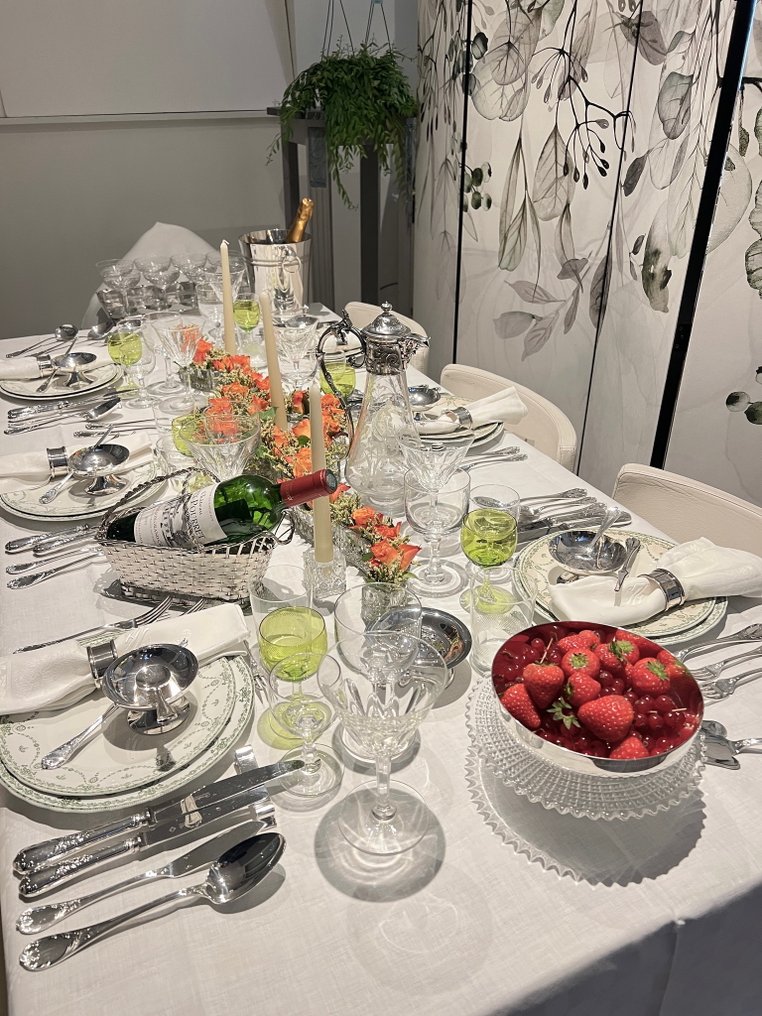 Christofle - Platter - Albi - Christofle studio in 1968 - Silverplated - Round serving bowl #2.1