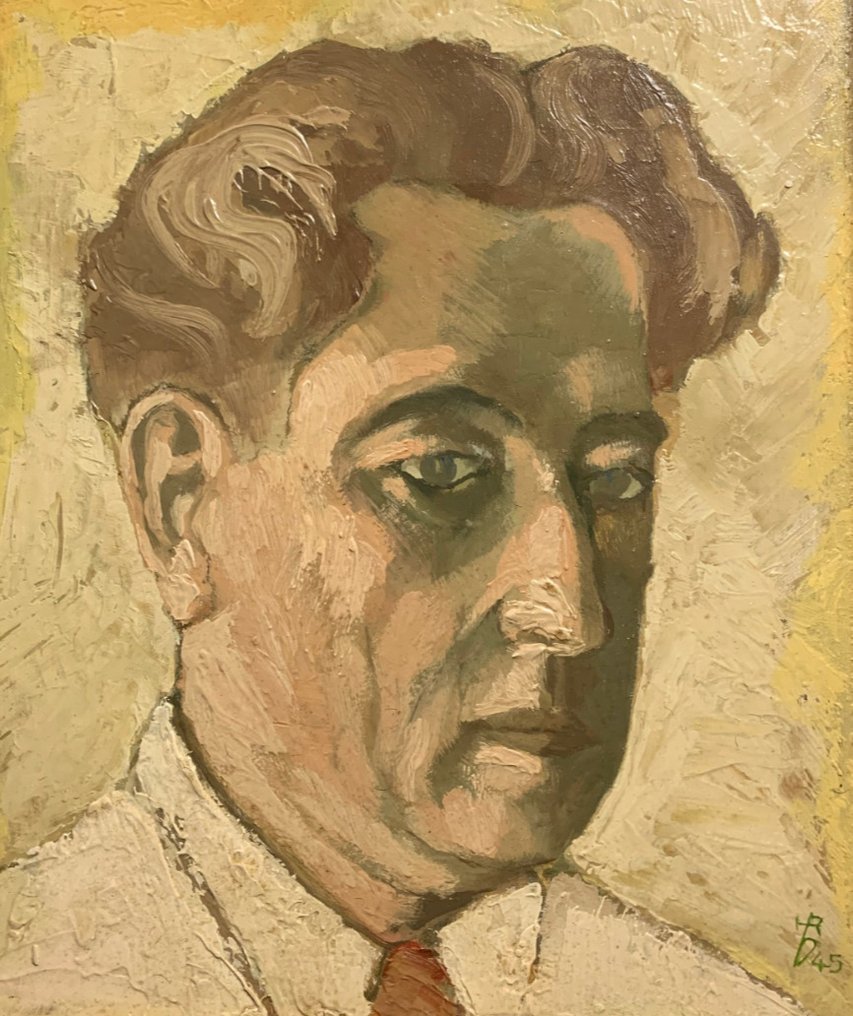 German school (XX) - Expressives Porträt #1.0