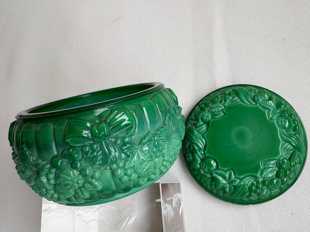 珠寶箱 (4) - 孔雀石, 玻璃 - 三个漂亮的盒子 + 兔子 #3.2