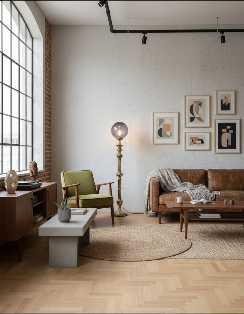 Lamp - Gilt brass, Crystal - Brass floor lamp #1.0