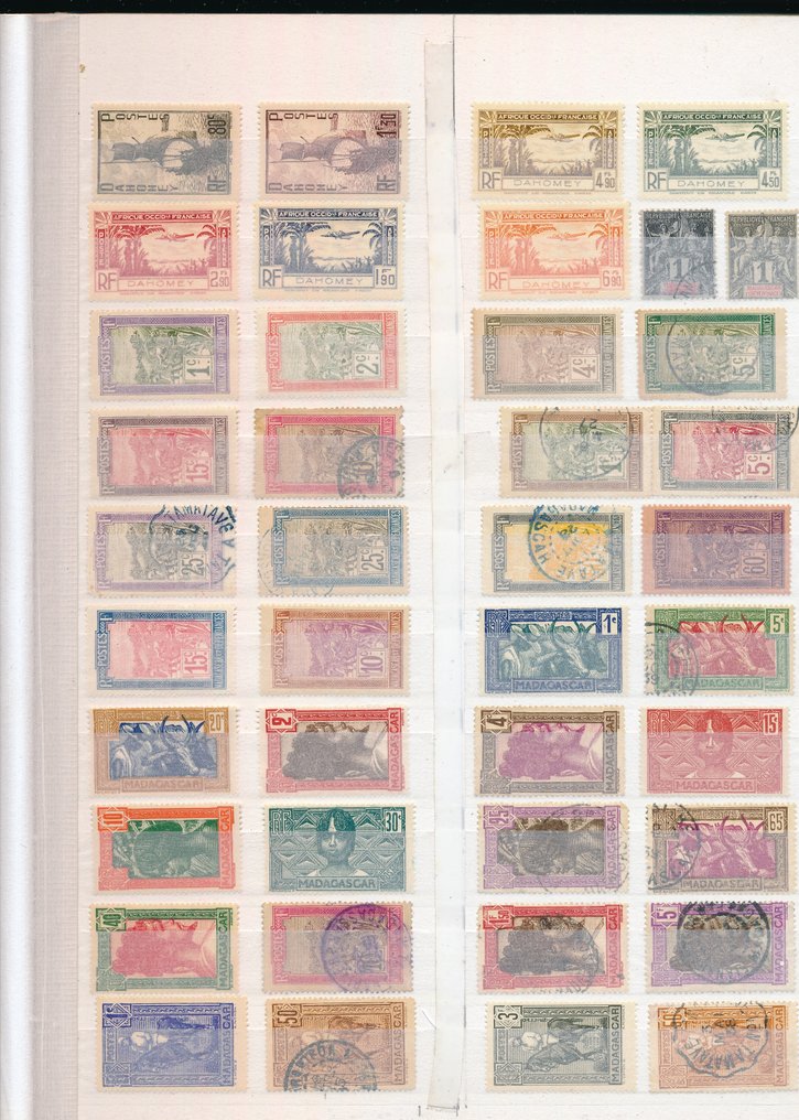 法国殖民地  - 34 页邮票，质量优良 #2.1