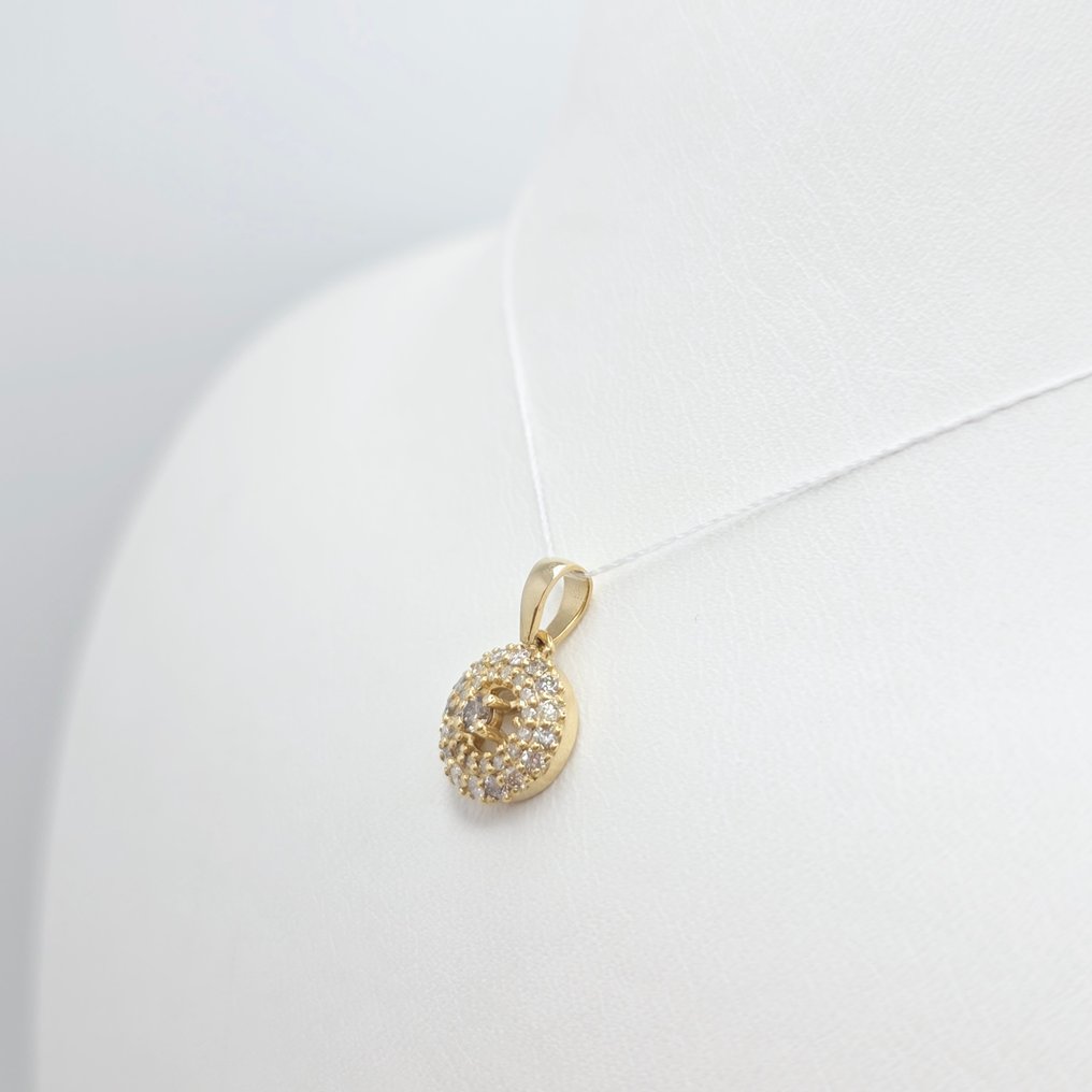 Nincs minimálár - Függő - 14 kt. Sárga arany - 0.35ct. tw. Gyémánt (Természetes) #3.2