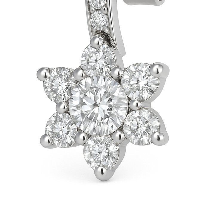 Ohrringe - 18 kt Weißgold - 0.72ct. tw. Diamant (Natürlich) #2.1