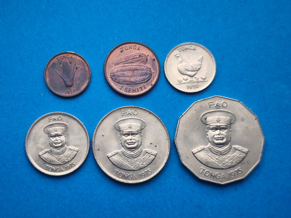 Tonga. FAO Commemorative Coins 1975-1981  (Sem preço de reserva) #3.2