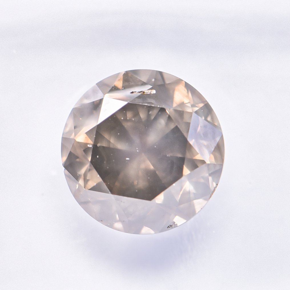 没有保留价 - 1 pcs 钻石 (天然色彩的) - 2.04 ct - 圆形 - Fancy 稍帶棕色的, 稍帶灰色的 黄色 - I1 内含一级 - 国际宝石研究院(IGI) - VG #2.1