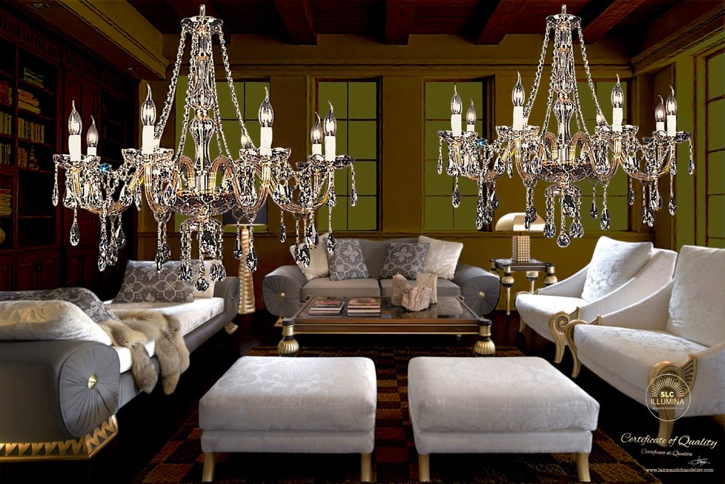 SLC Illumina - MG - Candelabru (2) - Simply8L - Cristal - ECO8L-4C #3.2