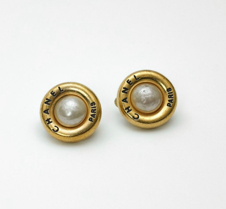 Chanel - 珍珠 - 鍍金 - 耳環 #1.0