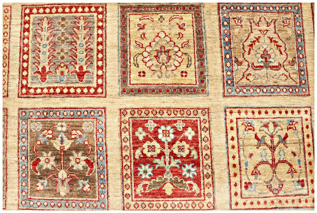 Afghan, Ziegler Kazak, 全新手工结艺经典阿里亚纳巴赫蒂亚里地毯 高品质大号优质羊毛 - 地毯 - 305 cm - 240 cm - 手工传统地毯 #2.1