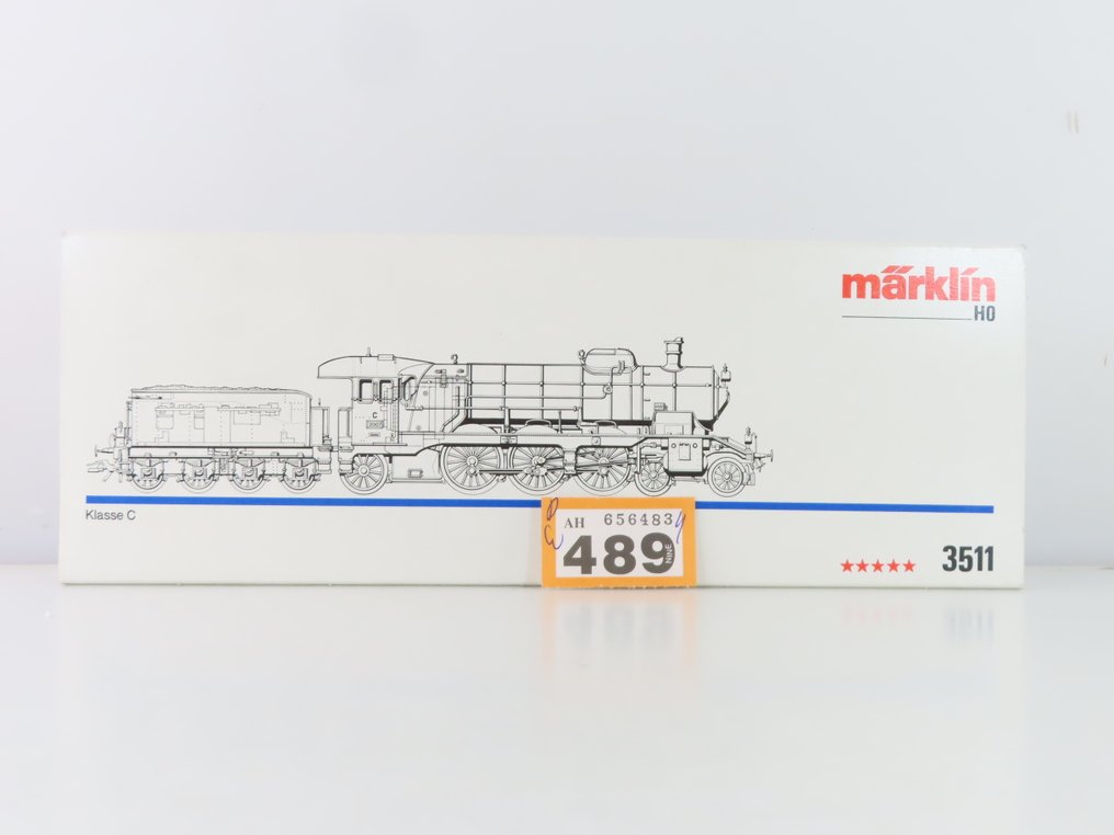 Märklin H0 - 3511 - Locomotiva a vapore con tender (1) - Classe C - K.W.St.E. #3.2