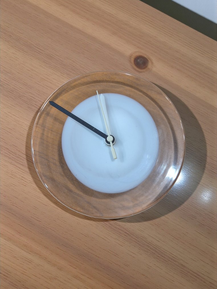 Orologio da parete - Tommasi Murano -  Moderno - Vetro di Murano - 2024 - Bianco/trasparente #2.1