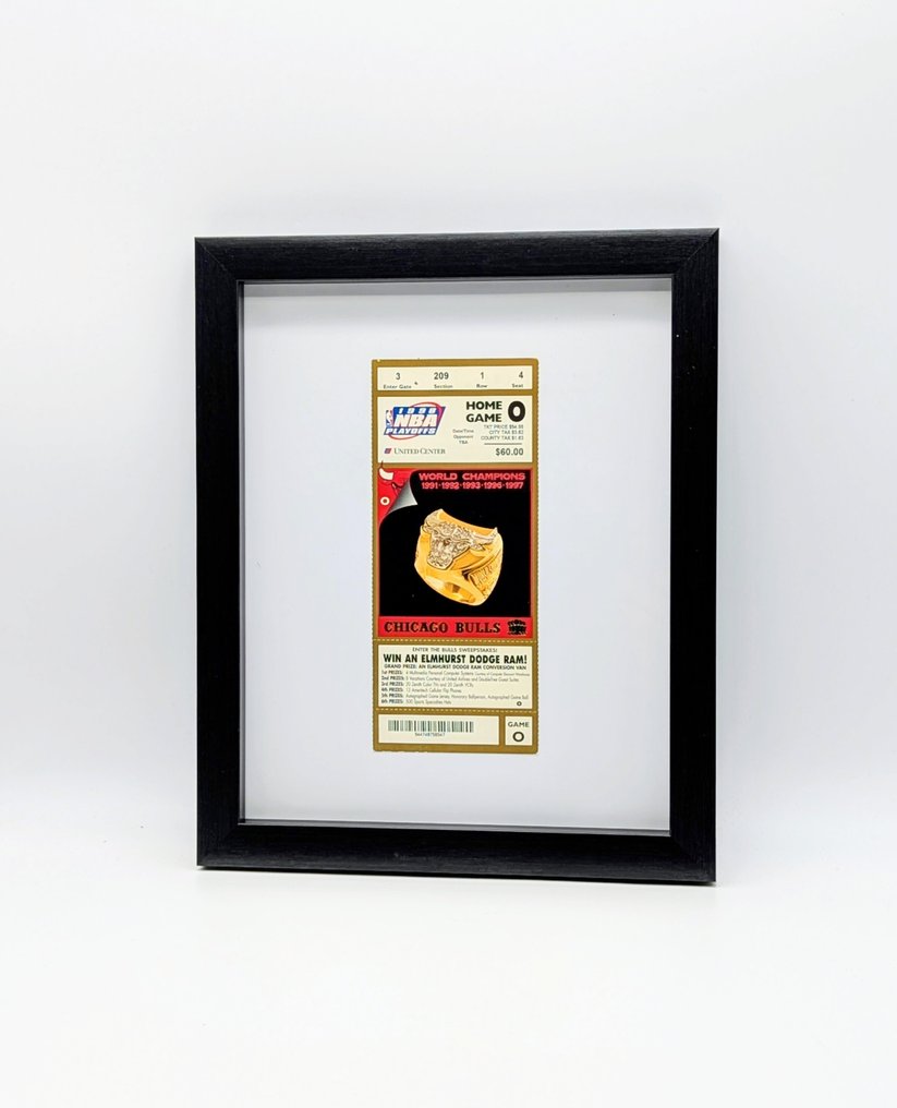 芝加哥公牛队 - NBA - Michael Jordan - 1998 - 门票, 第六届NBA总冠军,季后赛门票 #2.1