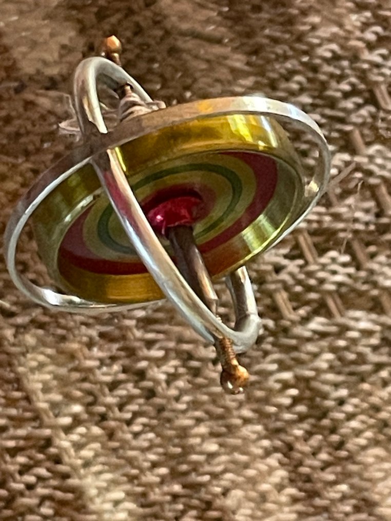 Gyroscope - Chrome, Cuivre - Ancien gyroscope fin XIXe #1.0