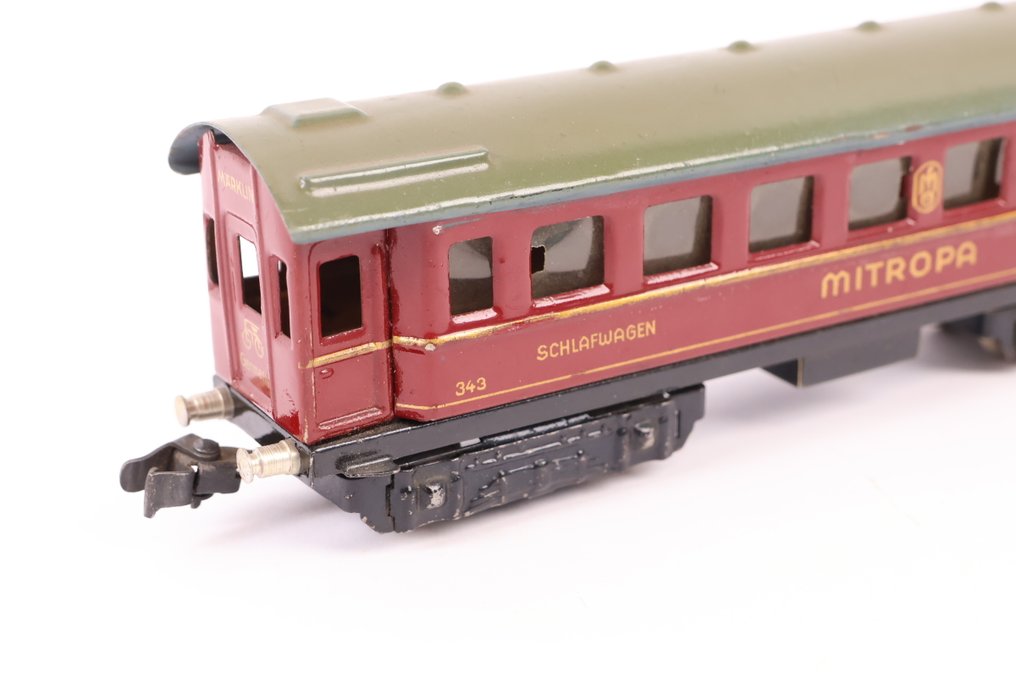 Märklin H0 - 343 - Carrozza passeggeri di modellini di treni (1) - Schlafwagen Mitropa #3.2
