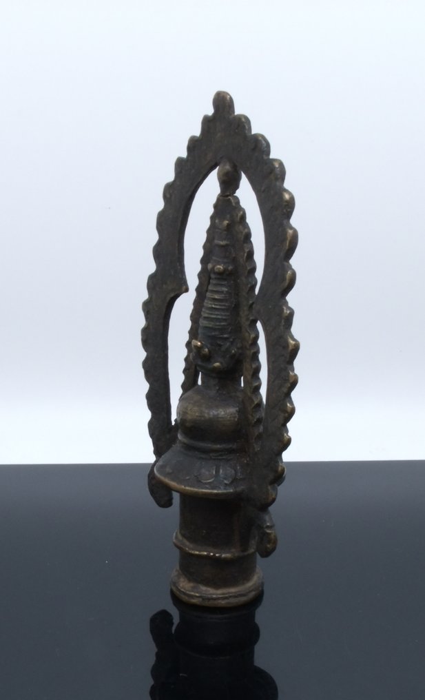 Σαμανική κορυφή ραβδιού - Μπρούντζος - Τιμπετί/Νεπά - 17ος αιώνας #4.3