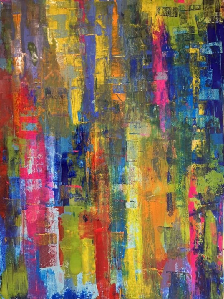 Jane Grieco - Aube urbaine- Tableau, unique, format XXL. #3.2