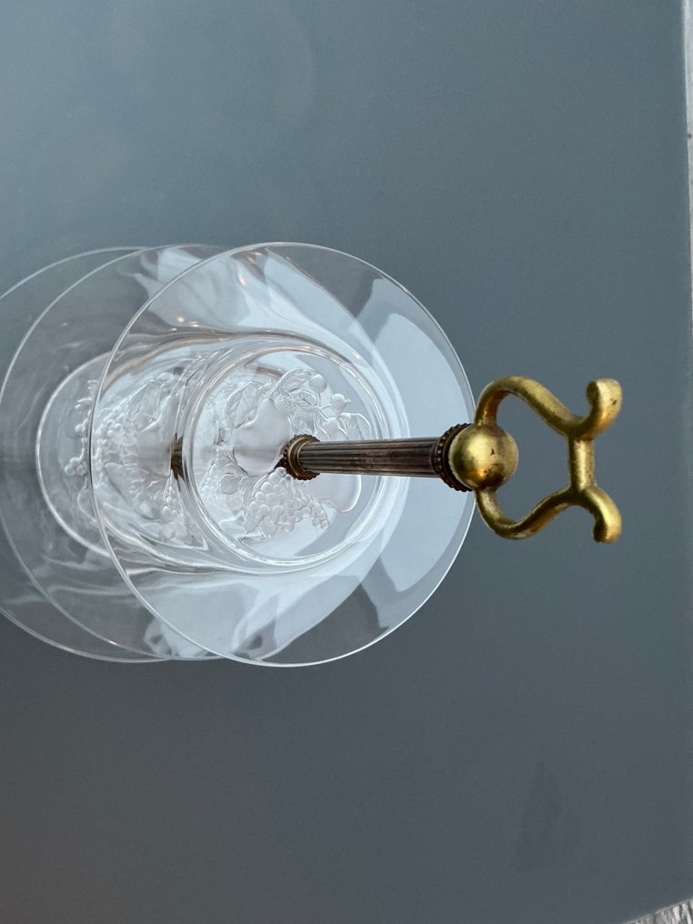 Val Saint Lambert - 音像架 - 凹雕水果设计 - 水晶, 铅 - VSL “布鲁塞尔” Etagere #1.0