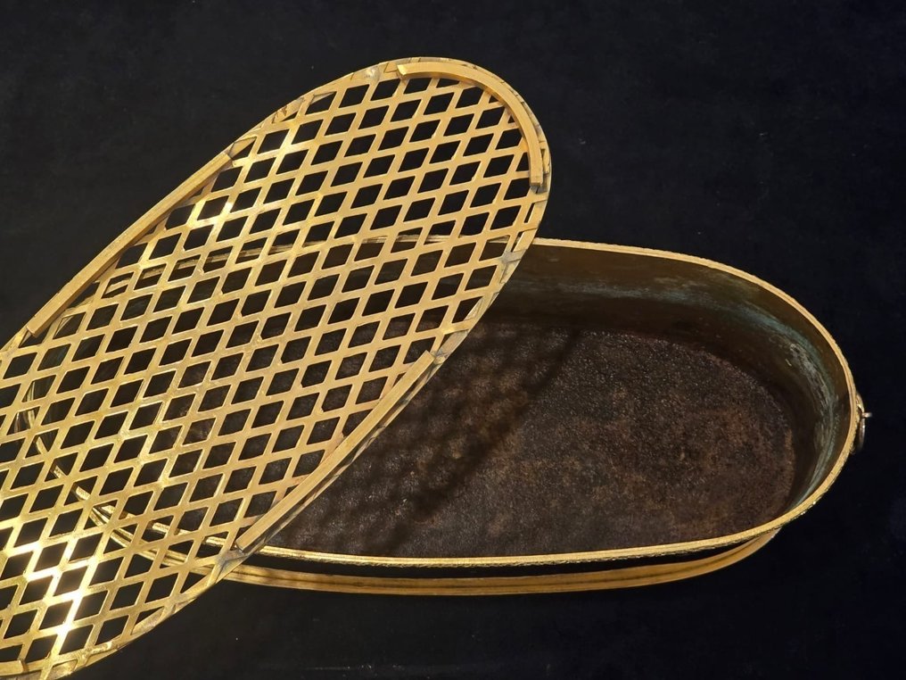 花盆架 - 黄铜, 铜, 合金 - 古老的花盆 #3.2