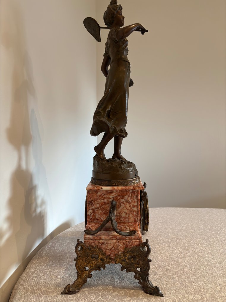 Table clock - E. Moisant e Victor Rousseau - Marble - 1910-1920 #2.1