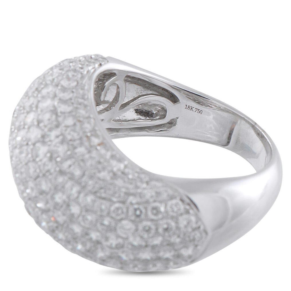 戒指 - 18 克拉 18K白金3.29克拉钻戒, 白金 -  3.29ct. tw. 鉆石 (天然)  #4.3