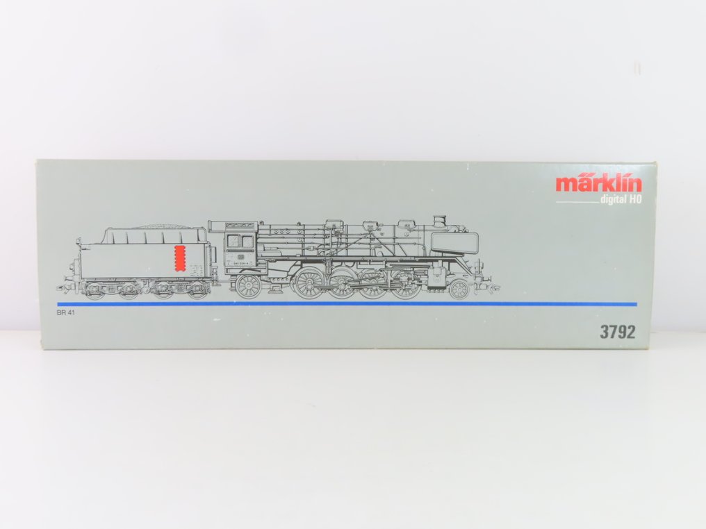 Märklin H0 - 3792 - Locomotora de vapor con ténder (1) - BR 041, Digital - DB #4.3