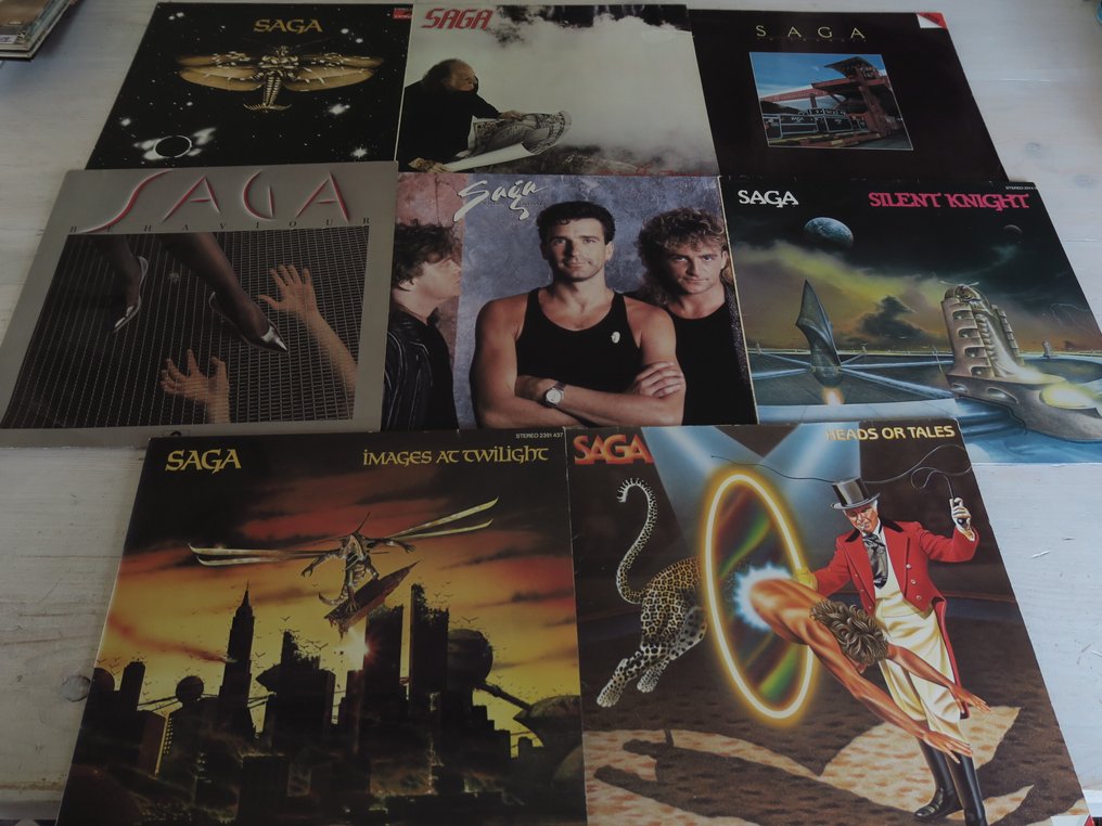 Various Artists/Bands in Prog & Symfo Rock - Artisti vari - Nice lot with the first 8 albums of great AOR Band: Saga - Titoli vari - Album 2 x LP (album doppio) - 1978 #1.0