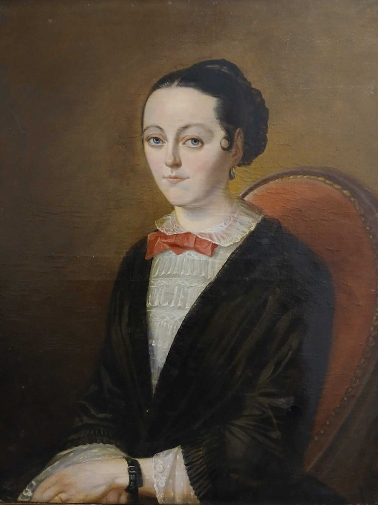 欧洲学校 (XIX) - Retrato de dama #4.3