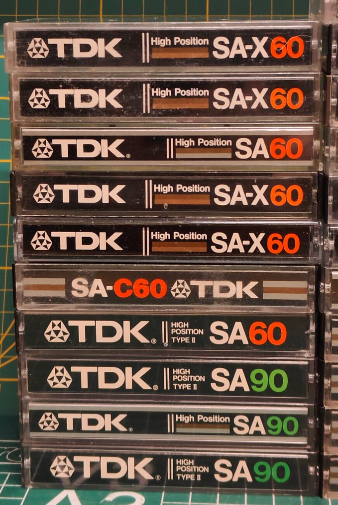 TDK - SA, SA -X. Κεραμικό τύπου II Άδεια κασέτα ήχου #1.0